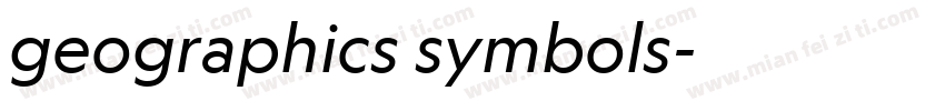 geographics symbols字体转换